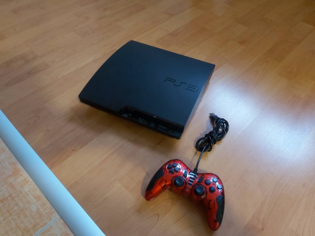 Ps3 Playstation 3 Slim 250GB + Vezetkes Kontroller 