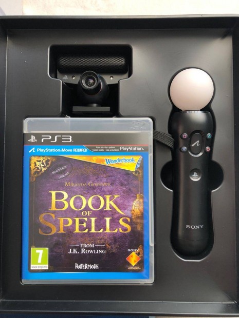 Ps3 Playstation 3 move kontroller, kamera Book of Spells jtk