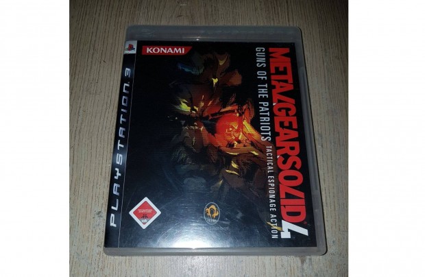 Ps3 metal gear solid 4 jtk elad