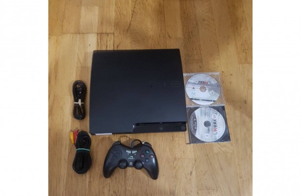 Ps3 slim 320-gb 2 db j�t�kkal hdmi hib�s elad�