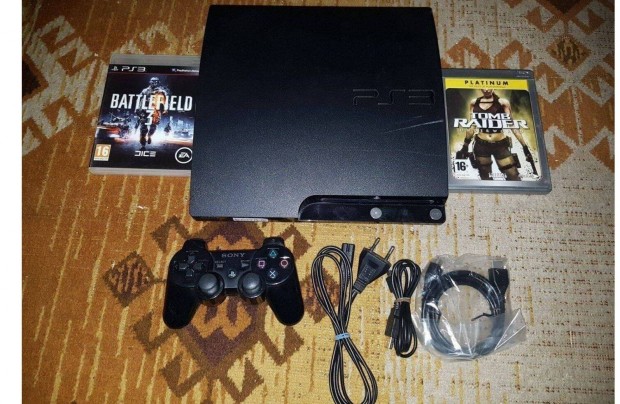 Ps3 super slim 500 gb 2 jtkkal elad