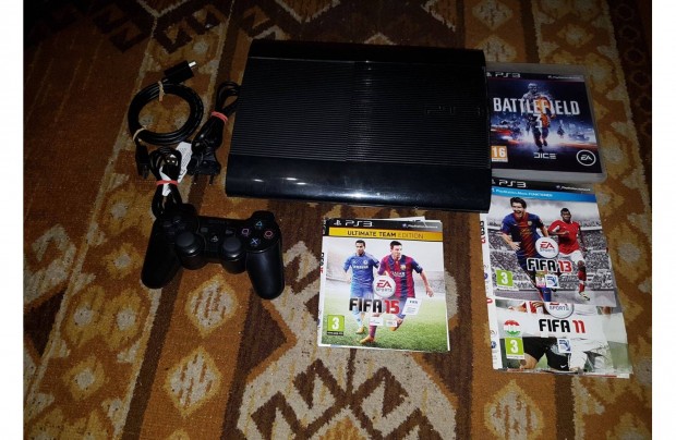 Ps3 super slim 500-gb 4 jtkkal elad