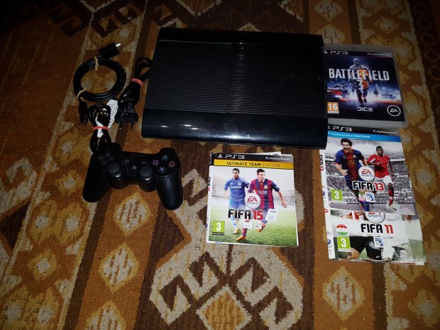 Ps3 super slim 500gb 4 jtkkal elad