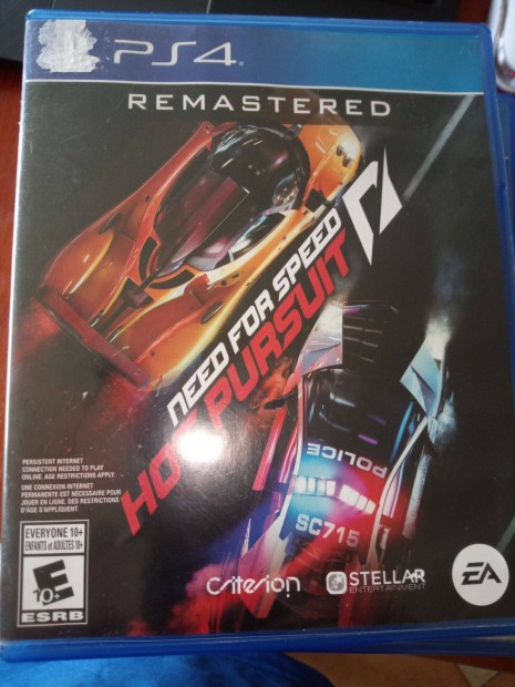 Ps4-104 Ps4 Eredeti Jtk : Need For Speed Hot Pursuit ( karcmentes)