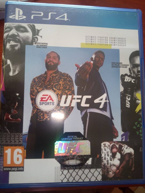 Ps4-145 Ps4 Eredeti Jtk : UFC 4 ( karcmentes)