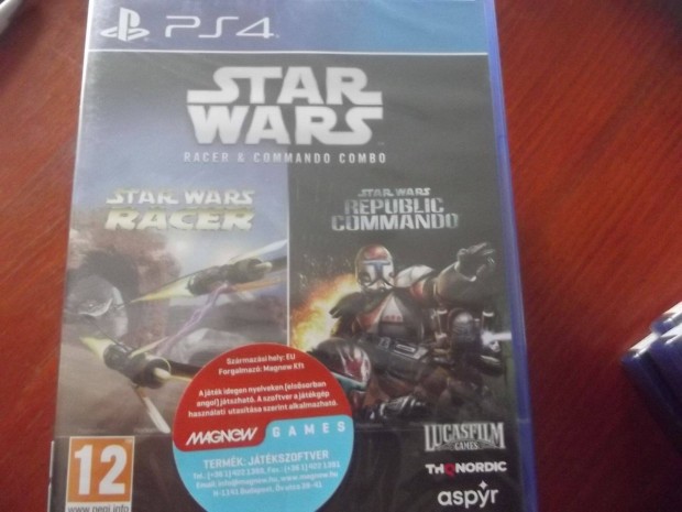 Ps4-178 Ps4 Eredeti Jtk : Star Wars Racer  Commando Combo 2 Jtk