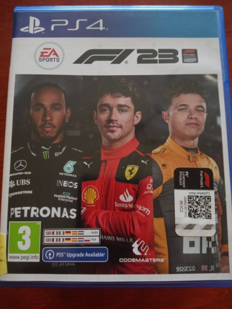 Ps4-186 Ps4 - Ps5 Eredeti Jtk : F1 23 ( karcmentes)