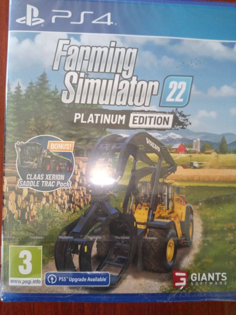 Ps4-26 Ps4 Eredeti Jtk : Farming Simulator 22 Platinum j Bontatla