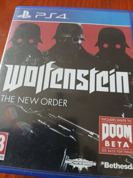 Ps4-91 Ps4 Eredeti Játék : Wolfenstein The New Order ( karcmentes)