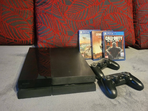 Ps4 Fat 500gb (Friss szervz/pasztacsere/3 jtk/2 kar)