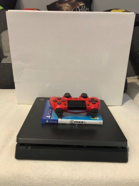 Ps4 Playstation 4 Slim limitlt konzol 1TB Cuh-2216B + Fifa 19 jtk