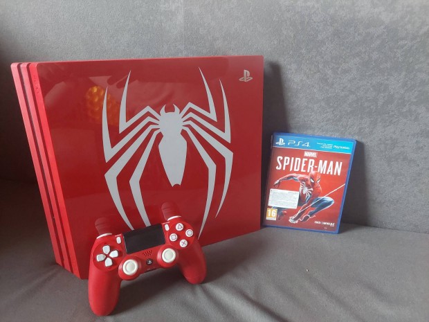 Ps4 Pro Spiderman limitált 1 tb Playstation 4 Póki játék,doboz