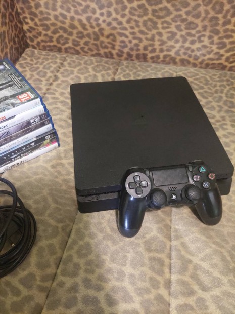 Ps4 Ps 4 Slim 1 Tb játékokkal dobozzal Playstation 4 ingyen futár
