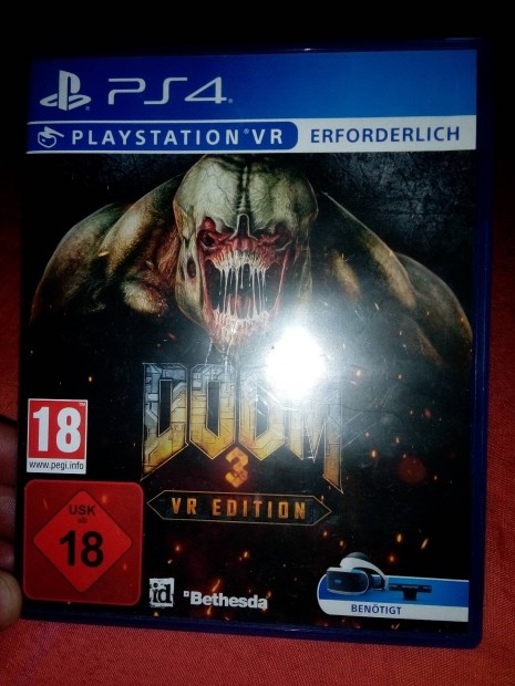 Ps4 jtk lemez vr lemez Doom 3