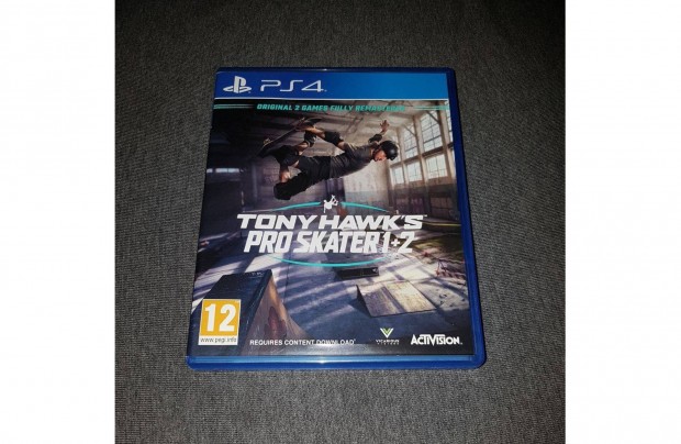 Ps4 tony hawks pro skater 1+2 j�t�k elad�