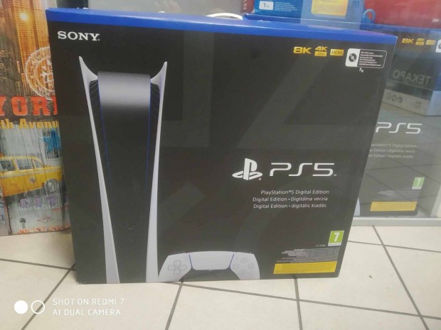Ps5 Playstation 5 Digitl edition 3 hnap garancival, zletbl