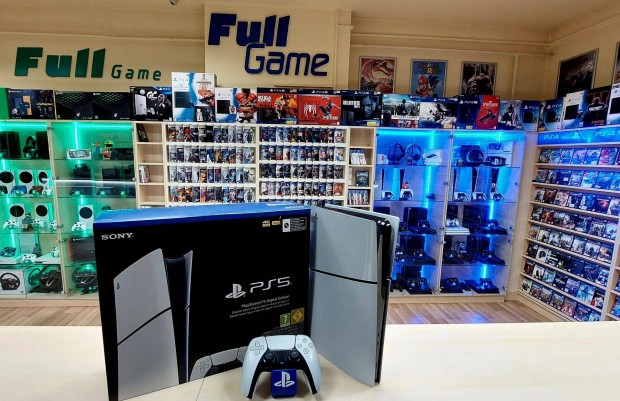 Ps5 Slim Ditial 1TB Garanciával üzletből akár konzol beszámítás is