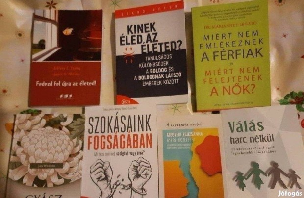 Pszichológia témakörű könyvek Eladó
