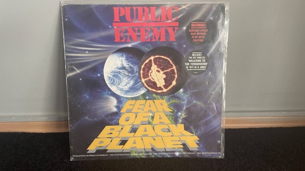 Public Enemy Fear of a black planet Vinyl LP Bakelitlemez 