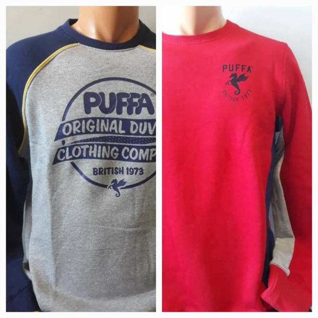 Puffa férfi pulóverek, csomagban eladó