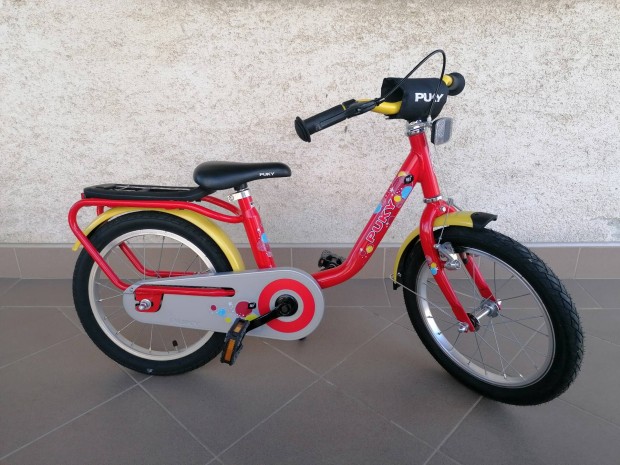 Puky 16 zoll-os piros kerekpar bicikli gyermek ujszeru nemet minoseg