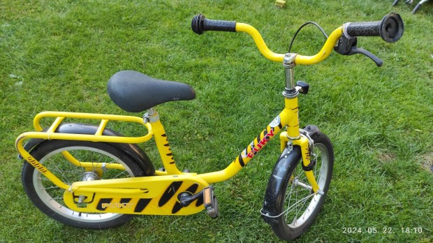 Puky gyermek bicikli, 16" szp llapotban, oldalkerkkel 