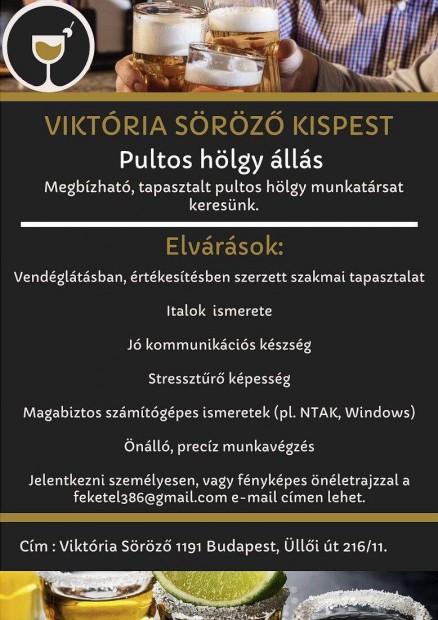 Pultos állás Kispesten