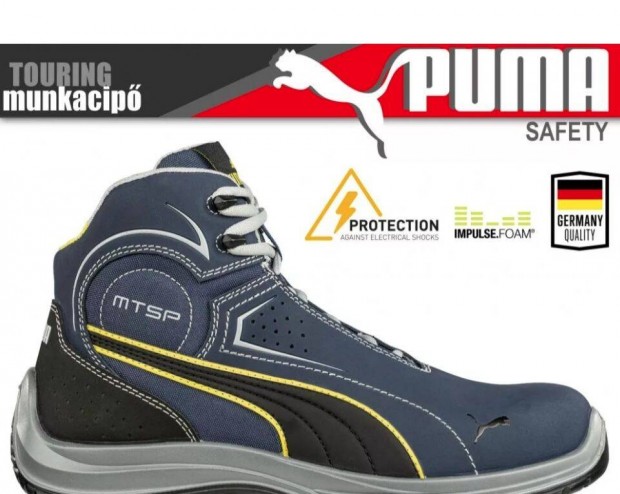 Puma Touring Sbp munkavédelmi cipő 45-ös méret szinte új!