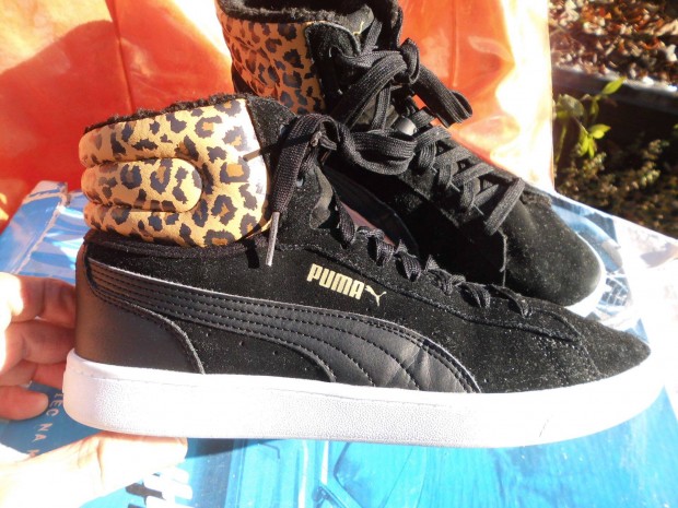 Puma fekete br 40-es magasszr cip elad,