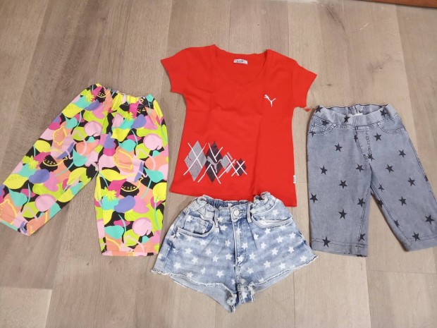 Puma felső H&M rövid nadrág+ 2db.térdnadrág.158.