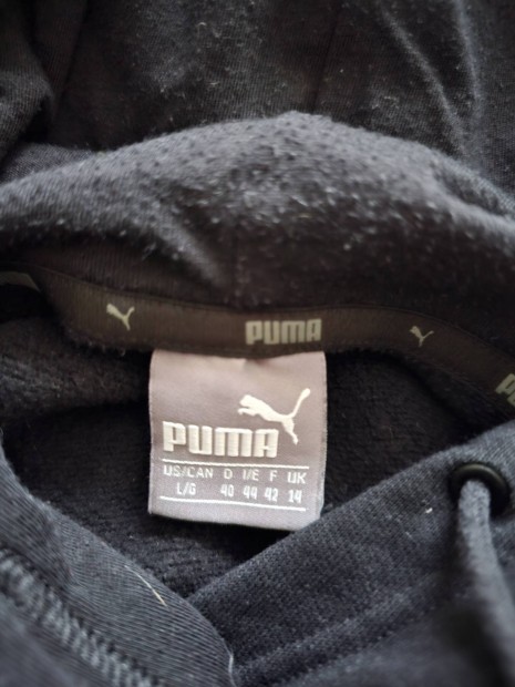 Puma pulcsi fekete pulver L