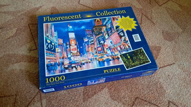 Puzzle 1000 db New York fluoreszkl sttben vilgt