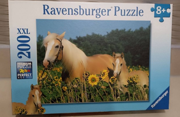 Puzzle 200 db , 8 + lovak a mezn, Ravensburger 200XXL