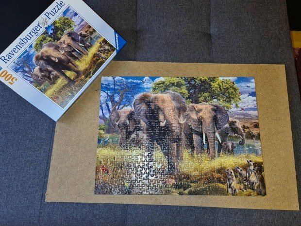 Puzzle 500 db sszeragasztva