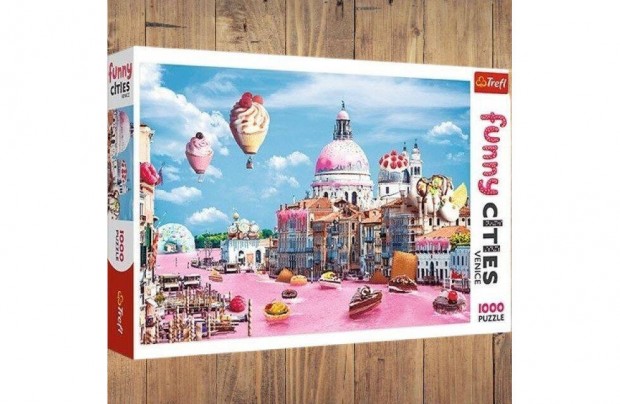 Puzzle Crazy City: dessgek Velencban 1000db-os