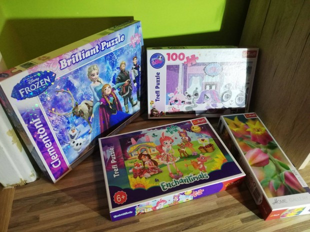 Puzzle Frozen, LPS, Enchantimals, tulipnos