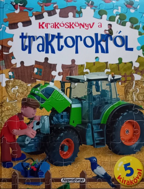 Puzzle Kiraksknyv traktorokrl szp llapotban