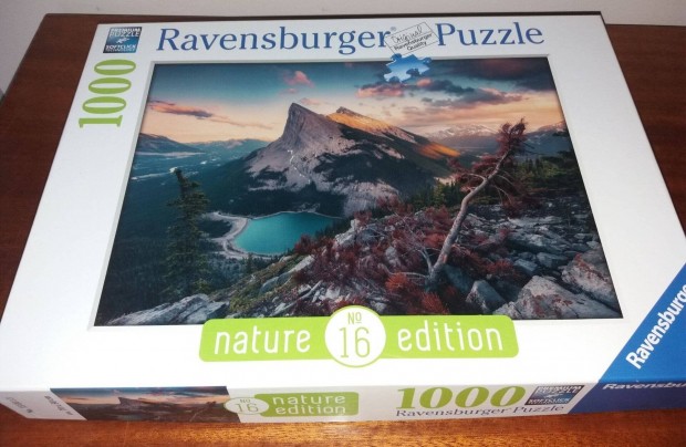 Puzzle Ravensburger 1000 db természet hegy, tó, erdő, szikla