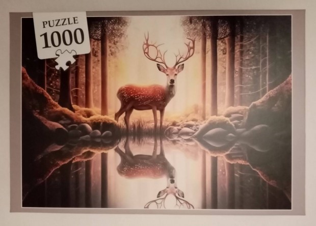 Puzzle - Szarvas az erdben, 1000 db, j!, Szuper karcsonyi ajndk!