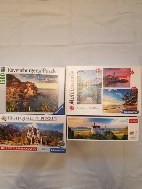 Puzzle, kiraks, 8 doboz, legolcsbb 1.-/darab