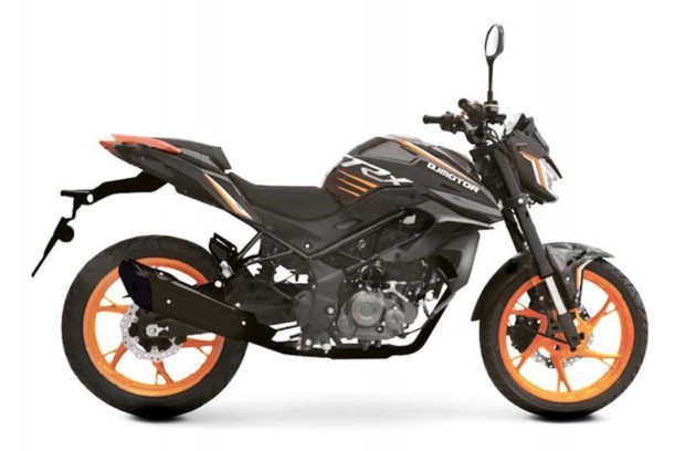 QJMOTOR TRX 125 CBS fekete motorkerkpr 2025