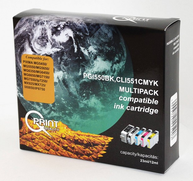 Q-Print (Canon PGI550 / CLI551) Tintapatron Multipack