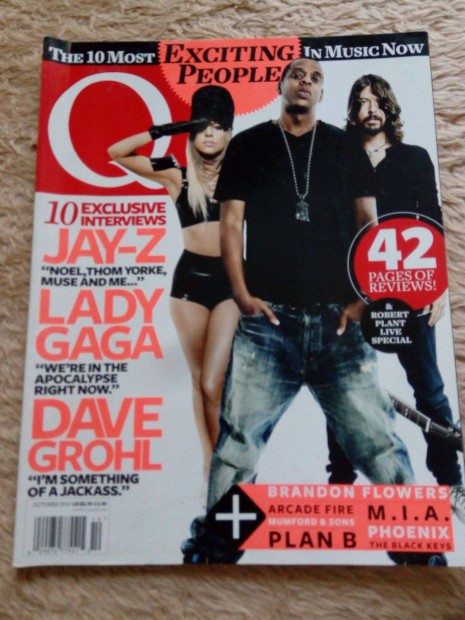 Q brit zenei magazin 2010. oktberi szma elad (Jay-Z)!