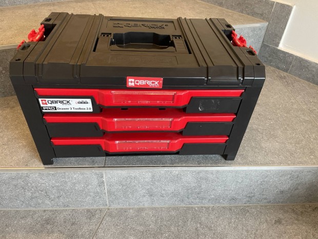 Qbrick System Pro 3 fiókos szerszámosláda