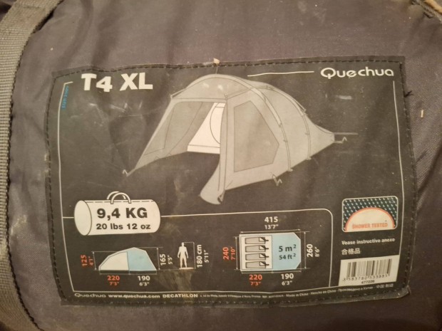 Qechua 4 személyes sátor