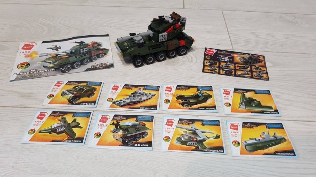 Qman 1803 QM-09 ktlt tank lego-kompatibilis ptjtk 8 az 1-ben