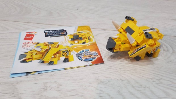 Qman 41201 Csodakocka Triceratops lego-kompatibilis ptjtk