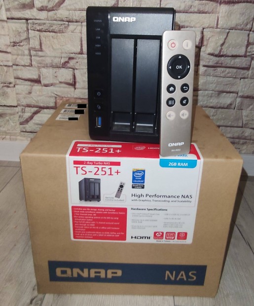 Qnap NAS TS-251+ 8GB RAM otthoni, kisirodai hlzati trol