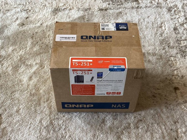 Qnap TS-251+ 8GB RAM 2 lemezes Intel Celeron quad core 2,4GHz NAS