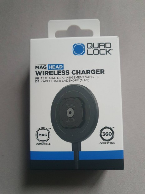 Quad lock MAG head wireless charger